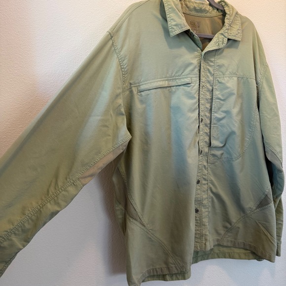 Mountain Hardwear‎ Men's Lightweight Vented Hiking Shirt Sage Green XL- Flawed - Picture 3 of 16